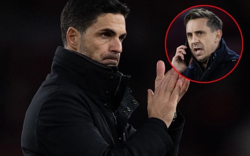 Neville ủng hộ Arsenal vô địch