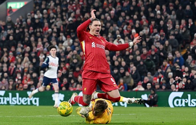 Nunez đã có màn thể hiện tốt trước Tottenham.