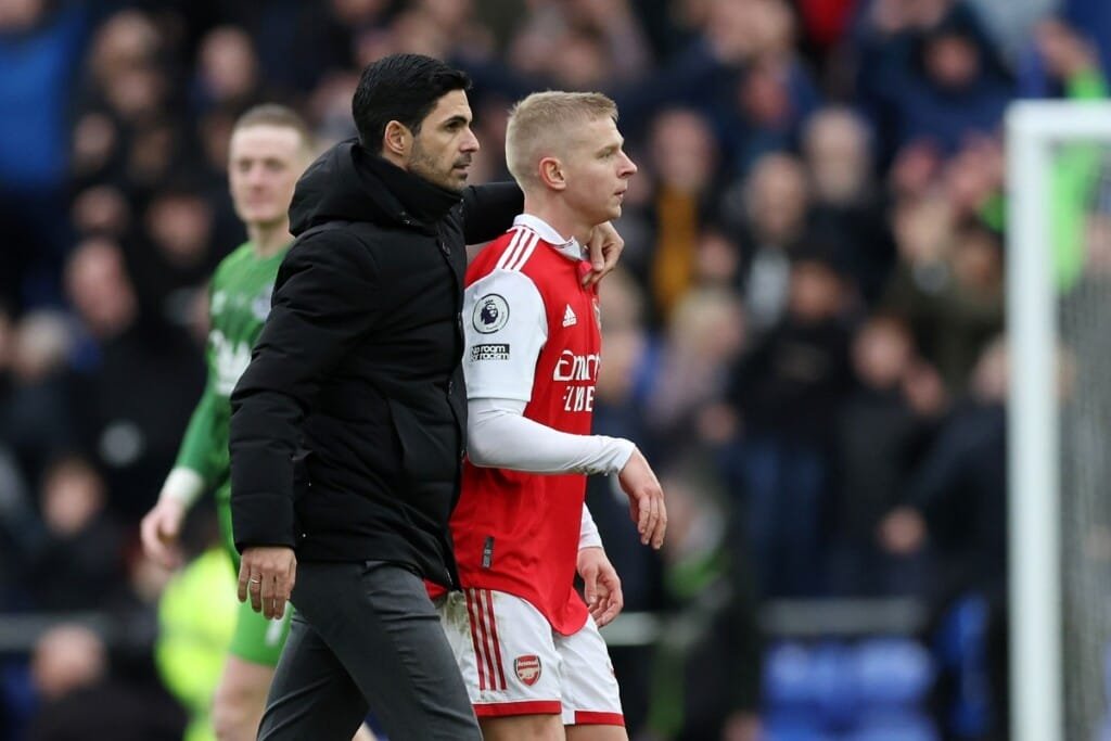 Zinchenko nằm trong danh sách phải rời đi