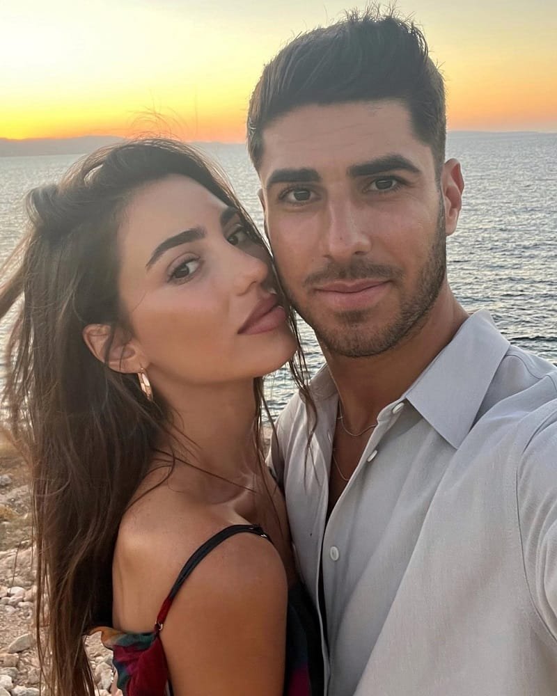 Sandra và Asensio khi còn bên nhau
